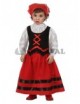 Disfraz de Pastora Rojo y Negro Perfecto para tu Fiesta