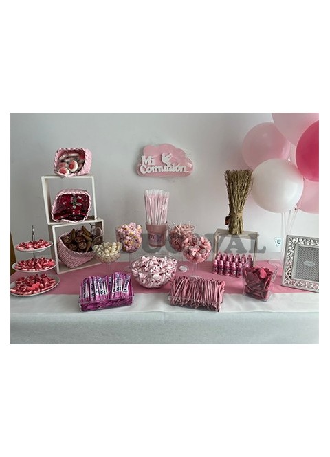 Mesa dulce rosa grande