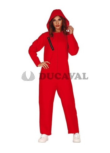 Disfraz convicta capucha rojo