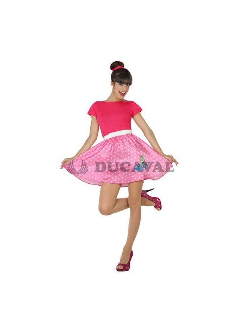 Disfraz de Años 60 rosa