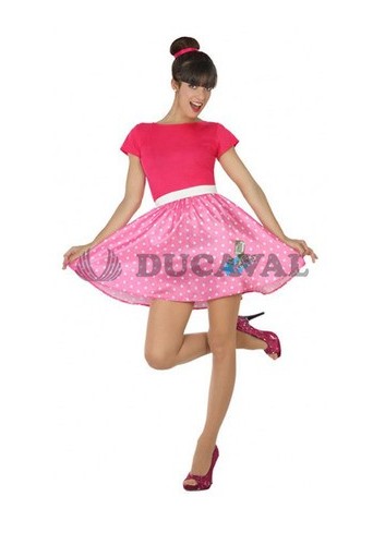Disfraz de Años 60 rosa