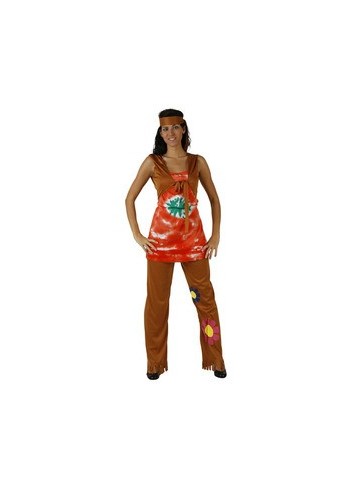 Disfraz de Hippie chica marrón