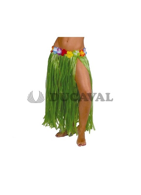 Falda Hawaiana 75cm verde, Ducaval