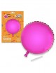 Globo circular poliamida fucsia tubito 49x46cm