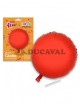 Globo circular rojo poliamida tubito 49x46cm