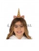 Diadema unicornio oro infantil