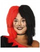 Peluca melena roja y negra