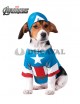 Disfraz Capitán América para mascotas