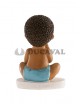 Figura bautizo niño pelota sentado 10cm - Disfraces Ducaval