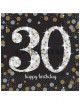 Servilletas celebración 30 años oro | Ducaval | Envío 24/48h