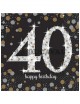 Servilletas celebración 40 años oro | Ducaval | Envío 24/48h