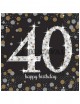 Servilletas celebración 40 años oro | Ducaval | Envío 24/48h