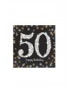 Servilletas celebración 50 años oro | Ducaval | Envío 24/48h