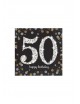 Servilletas celebración 50 años oro | Ducaval | Envío 24/48h