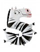 Globo foil zebra nº 5 101cm.