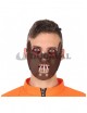 Media máscara de Hannibal Lecter para Halloween y fiestas de terror