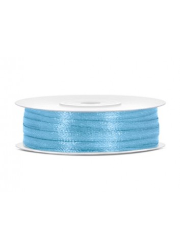 Cinta azul claro satín 0.3cmX25m