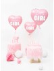 Globo foil corazón rosa Es una niña 48cm