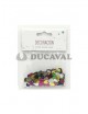 Confeti metalizado corazón colores 10g
