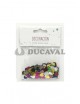 Confeti metalizado corazón colores 10g