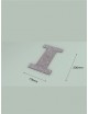 Letra I con purpurina plata 119 x 200 mm