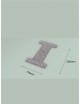 Letra I con purpurina plata 119 x 200 mm