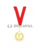 Medalla metal dorado | Ducaval | Envíos 24/48 horas