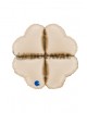Base corazón foil mini 12" crema satinado | Ducaval | Envíos 24/48h