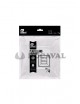Plato cuadrado transparente  17x17cm 4 ud | Ducaval |