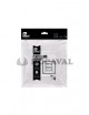Plato cuadrado transparente  17x17cm 4 ud | Ducaval |