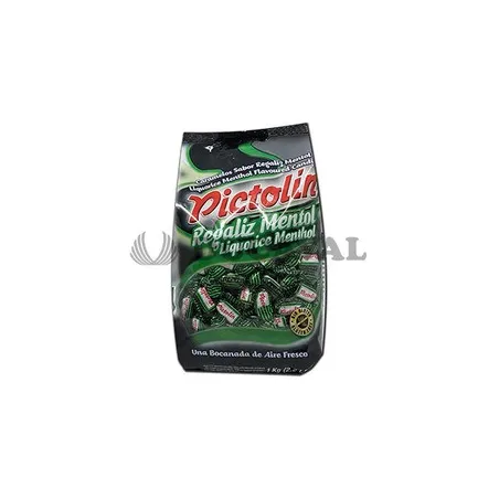 Pictolín regaliz mentol 1kg - Disfraces Ducaval