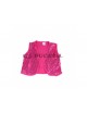 Chaleco lentejuelas adulto fucsia
