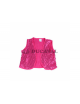 Chaleco lentejuelas adulto fucsia