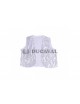 Chaleco Lentejuelas Adulto Plata - Disfraces Ducaval