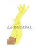 Guantes largos amarillos
