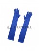 Guantes largos azul royal