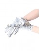 ¡Guantes Plateados para Disfraz!17cm