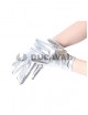 ¡Guantes Plateados para Disfraz!17cm