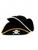 Sombrero pirata infantil ribete plata