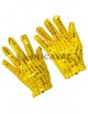 Guantes lentejuelas amarillos infantiles