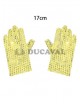 Guantes lentejuelas dorados infantiles