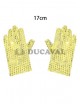 Guantes lentejuelas dorados infantiles