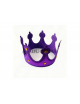 Corona rey tela morado