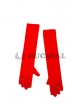 Guantes largos rojos