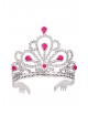 Tiara de plata con gemas rosas | Ducaval | Envías 24/48 horas 