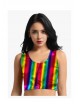 Crop top arcoiris metalizado | Ducaval | Envías 24/48 horas 