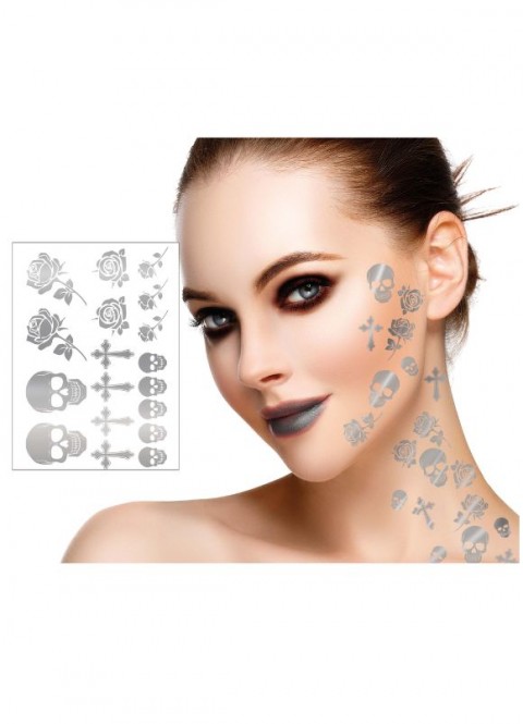 Tatuajes plateados góticos | Ducaval | Envías 24/48 horas 