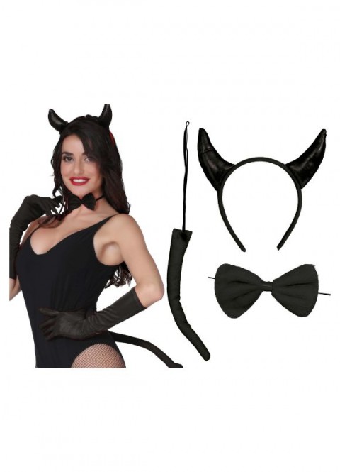 Set de demonio negro 3 piezas | Ducaval | Envías 24/48 horas 