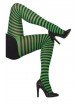 Pantys de rayas verde y negro para un look exclusivo