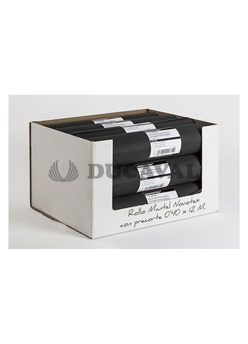 Rollo mantel negro 0.40x12m precortado. Ducaval 24-48 horas
